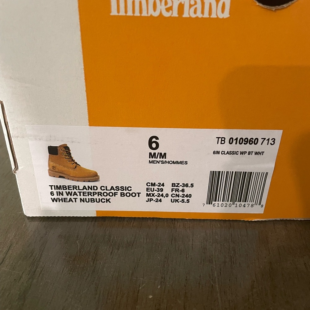 **BRAND NEW** Timberland Tan 6-Inch Boots Premium Nubuck Leather